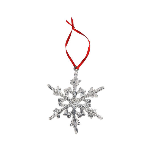 Mast General Store Snowflake Pewter Ornament