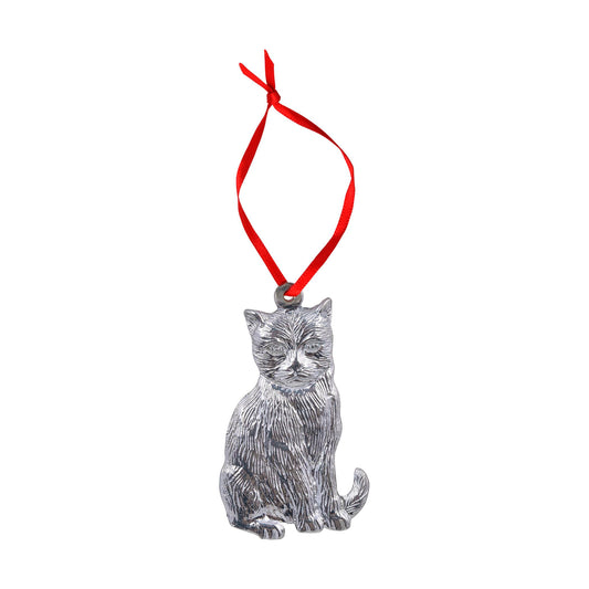 Mast General Store Cat Pewter Ornament