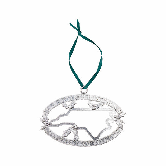 Mast General Store NC Merry Christmas Pewter Ornament