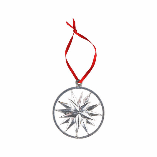 Mast General Store Moravian Star Pewter Ornament