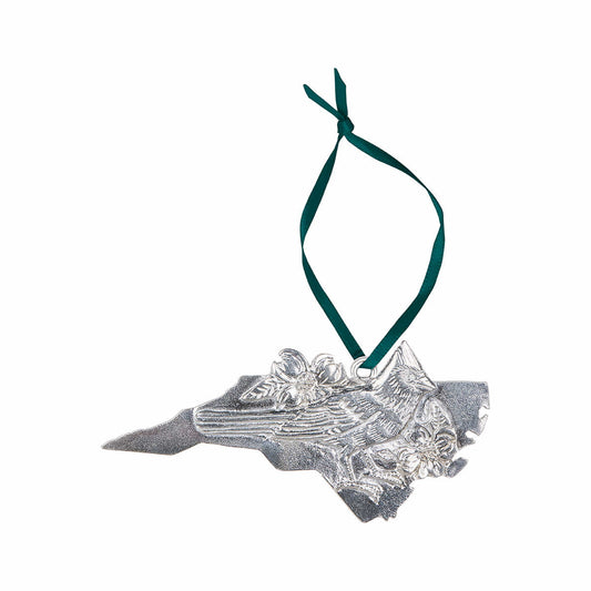 Mast General Store North Carolina State Bird & Flower Pewter Ornament