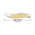 Small Texas Toothpick Yellow Synthetic Chrome Vanadium Knife