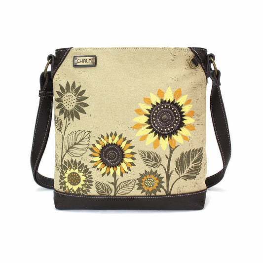 Canvas Crossbody Bag Sand Sunflower Sf