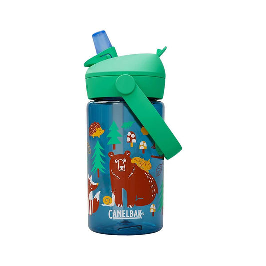 CamelBak Kids' Thrive Flip Straw 14-Ounce Bottle with Tritan Renew Friendly Forest