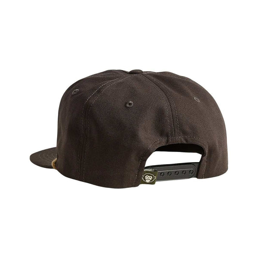 Color swatch for Howler Brothers Travelin' Fish Snapback Hat in Antique Black