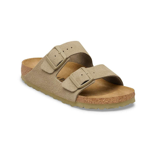 Birkenstock Men's Arizona Suede Leather Sandals Fadedkhaki