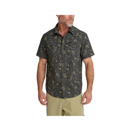 Howler Brothers Men's H Bar B Short Sleeve Snapshirt Searodeo Antiqueblk