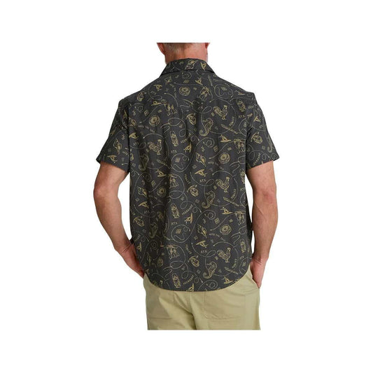 Color swatch for Howler Brothers Men's H Bar B Short Sleeve Snapshirt in Searodeo Antiqueblk