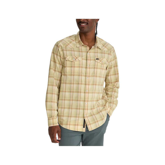 Howler Brothers Men's H Bar B Tech Long Sleeve Shirt Isleyplaid Hemp