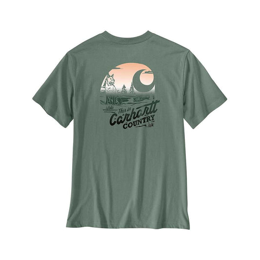 Carhartt Men's Irvine Relaxed Country Short Sleeve T-Shirt - Tall Green Slate