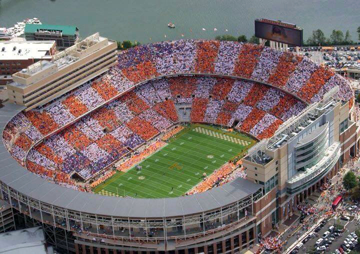 Neyland Stadium Checkerboard