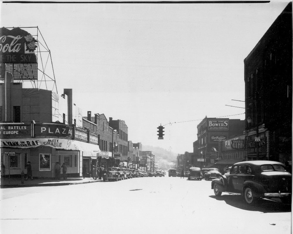 Bowers Bargain Shoes on Biltmore Avenue in Asheville. Taken ca. 1930s.