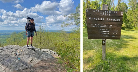 Erin is thru-hiking the Appalachian Trail