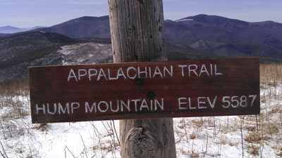 Hump Mountain Marker