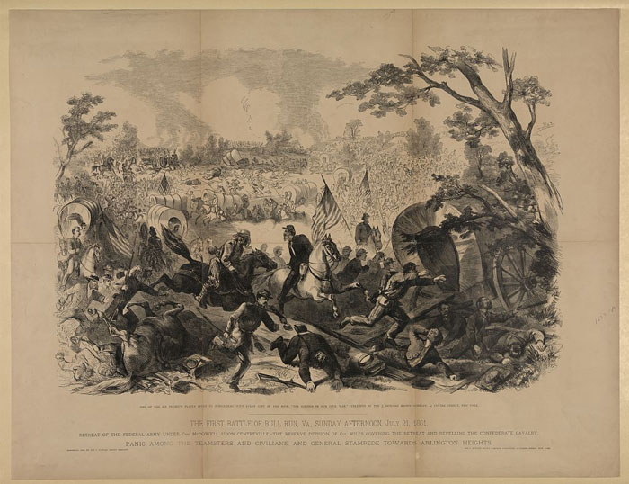 The first battle of Bull Run, from the Library of Congress