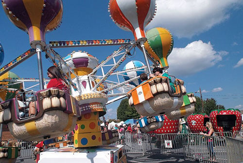 Carnival Rides at the Apple Festival - photo courtesy of Henderson County TDA