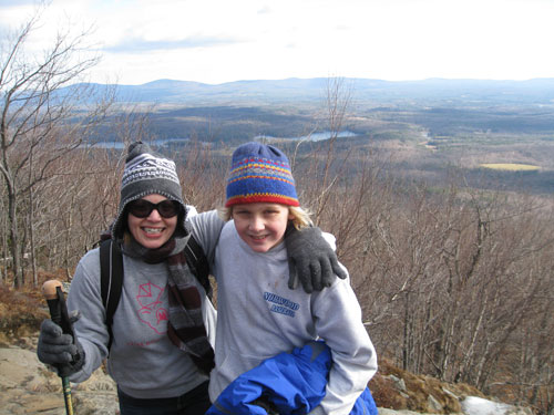 Teresa and Griff mountain climbing in New Hampshire