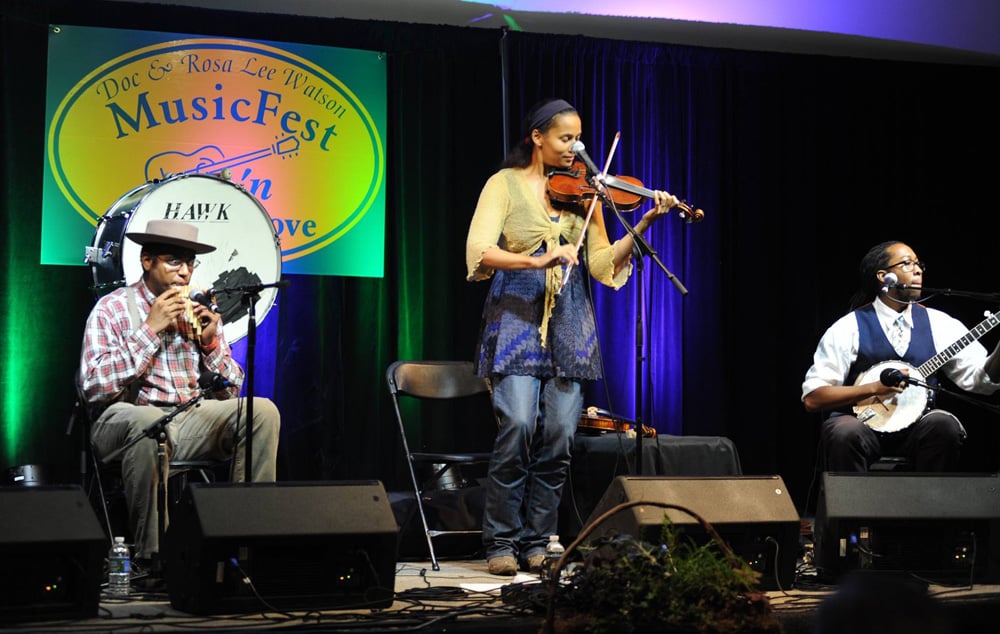 The Carolina Chocolate Drops play at the Music Fest n' Sugar Grove, ca. 2012