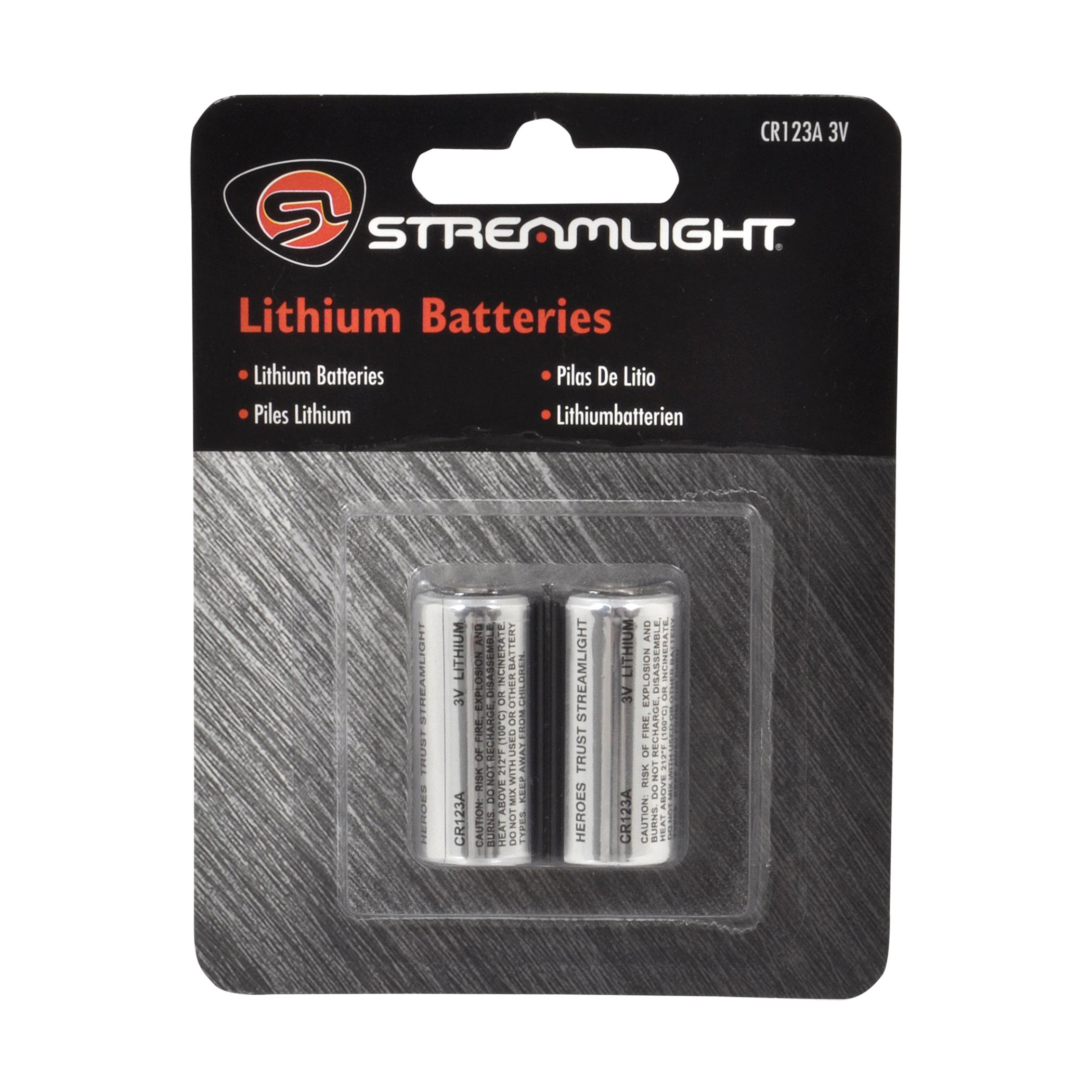 Streamlight Replacement Lithium Batteries CR123A 3V - Blade HQ