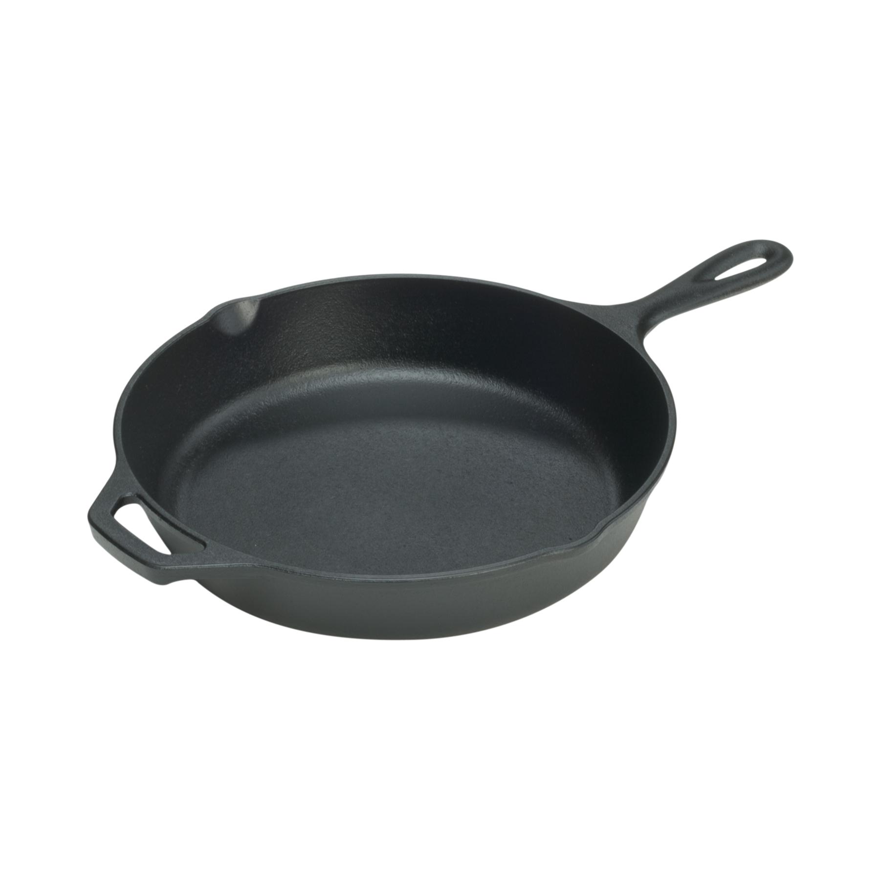 Lodge Chef Collection 14 inch Dual Handle Seasoned Cast Iron Skillet
