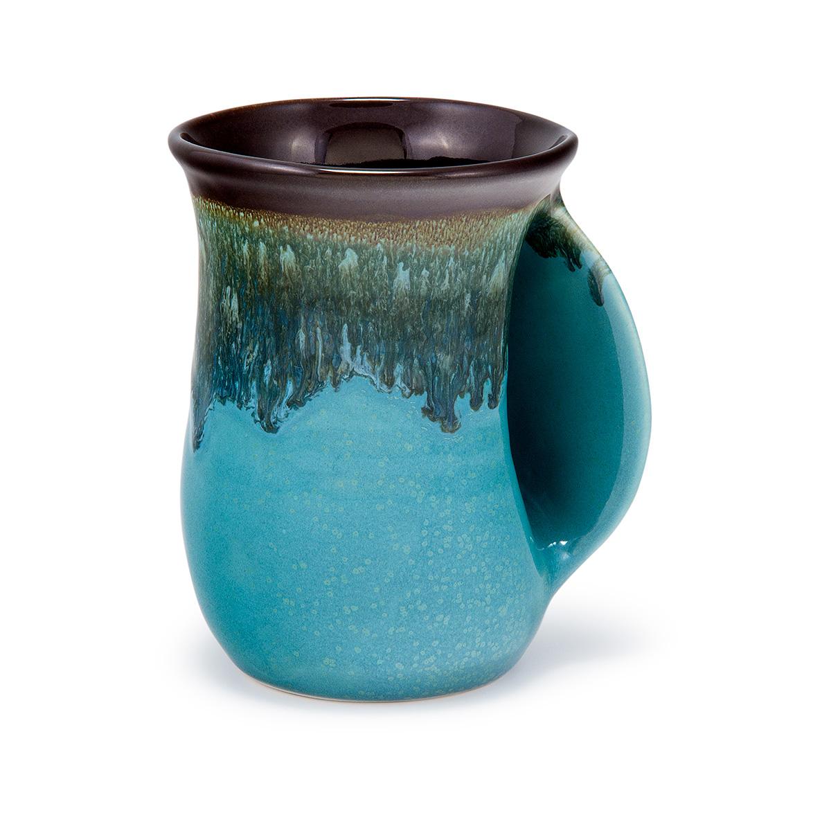 Clay In Motion Hand Warmer Mug - Mystic Waters Left Handed