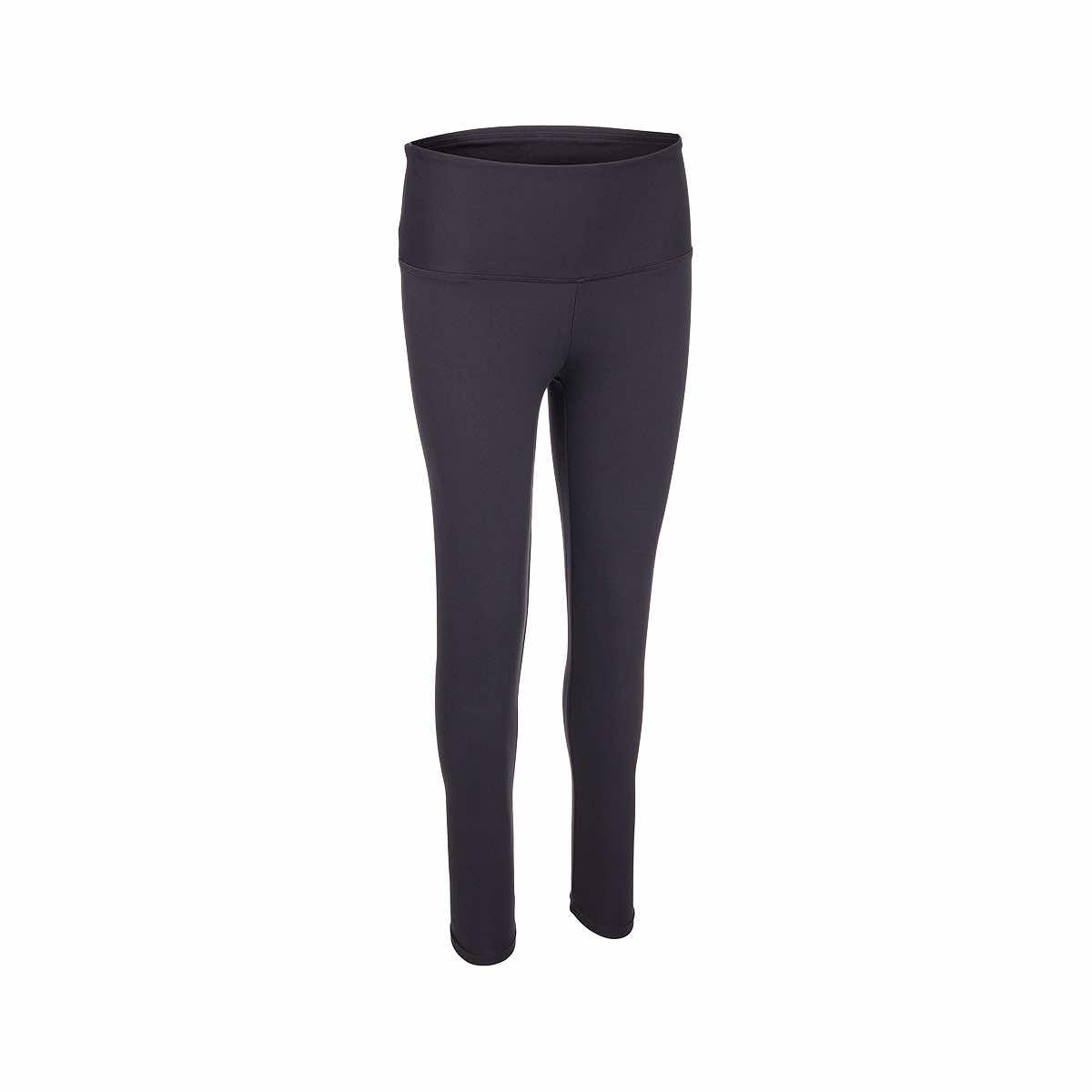 Navy Lululemon leggings with side ruffle details and pockets