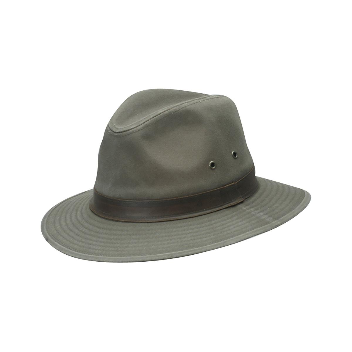 Dorfman Pacific Twill Safari Hat Khaki Medium