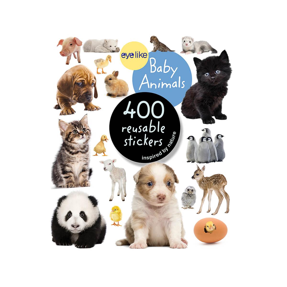400 Reusable Stickers Book - Baby Animals