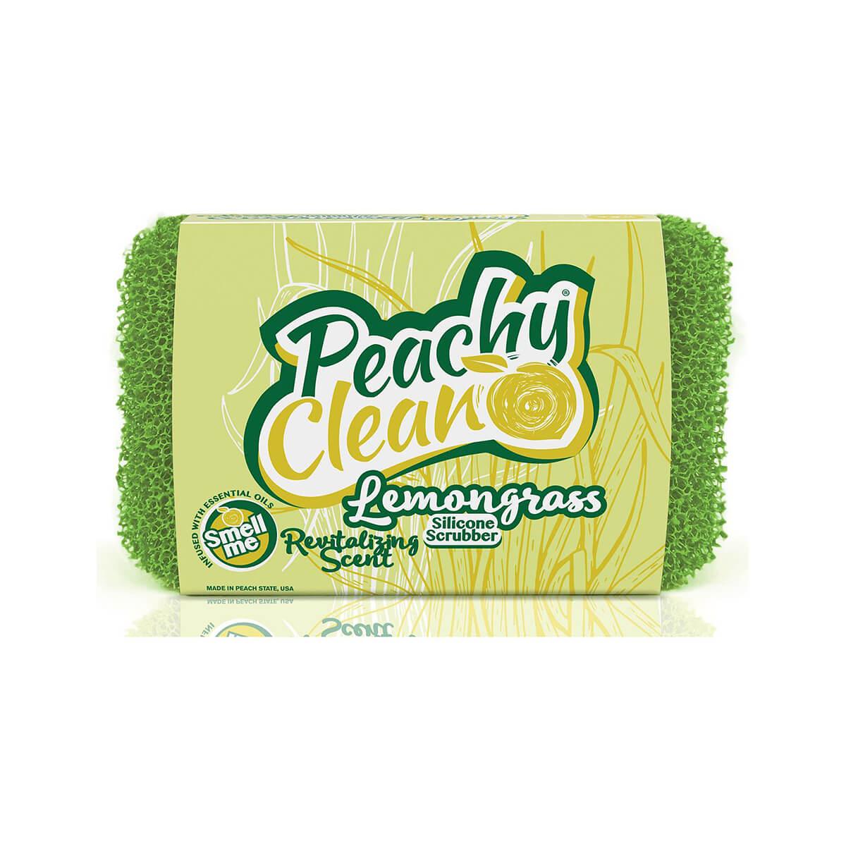 Peachy Clean Silicone Kitchen Dish Scrubber - Peach Scented Scrubbing –  Handy Housewares