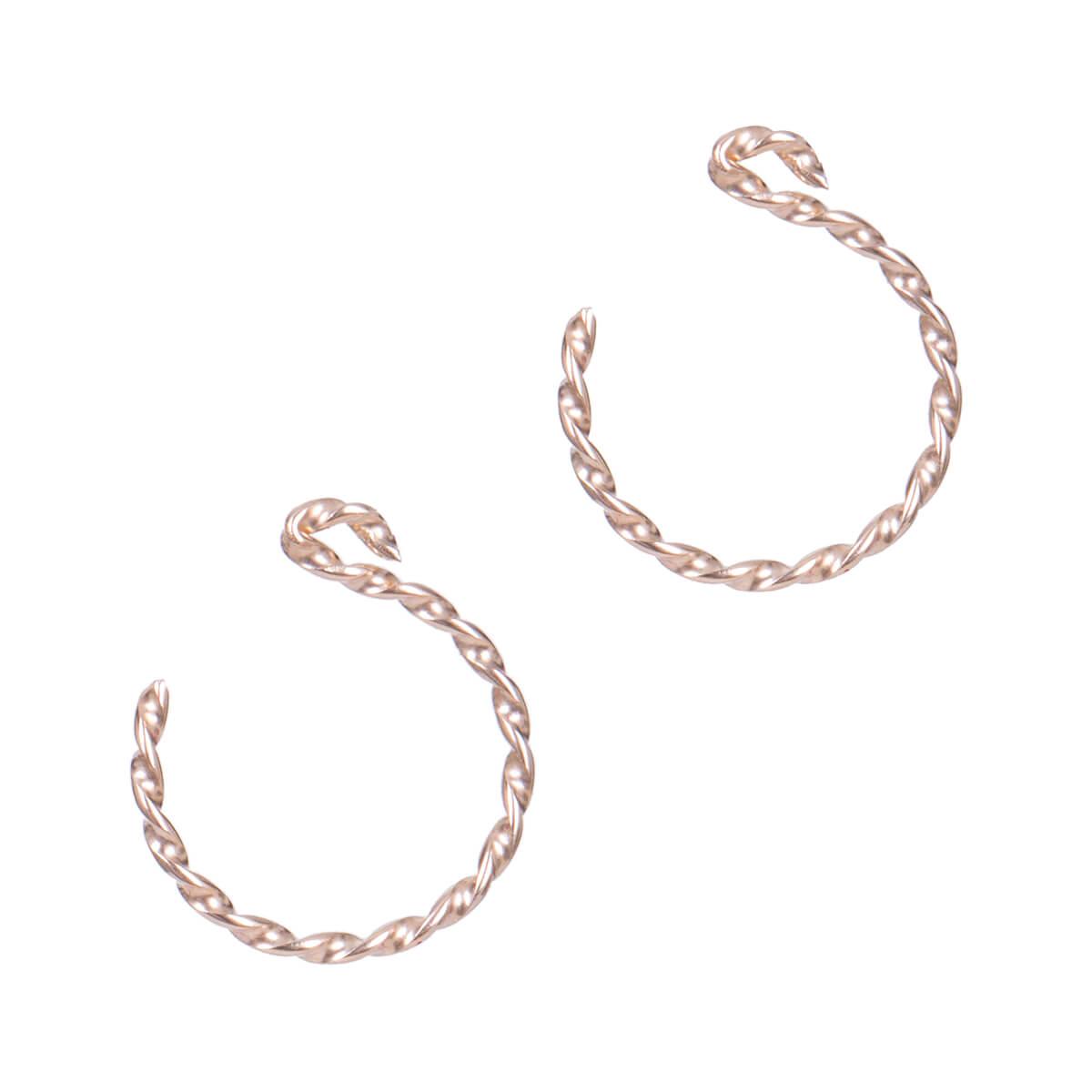 Louis Vuitton Blossom XL Hoops, Pink Gold and Diamonds. Size NSA