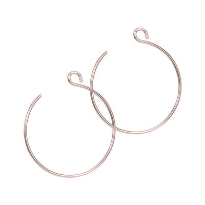 backward loop earrings