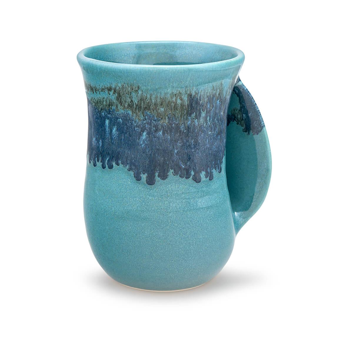 Handmade pottery Tea/Coffee Handwarmer Ceramic Mug - Right Hand