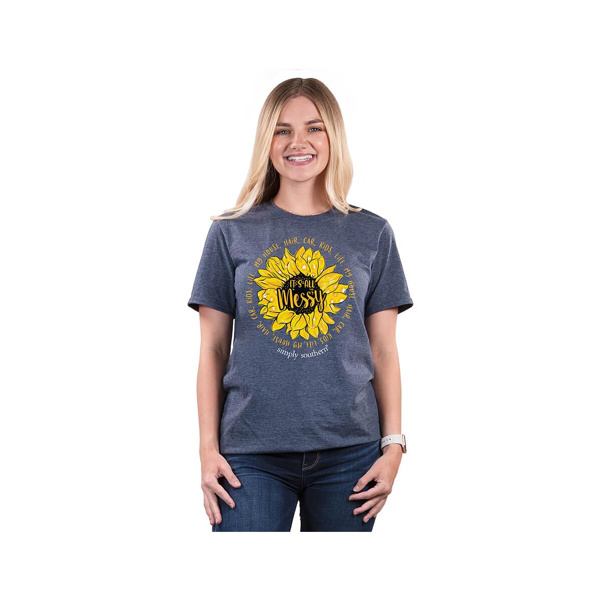 simply southern sunflower shirt