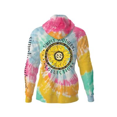 tie dye sunflower hoodie