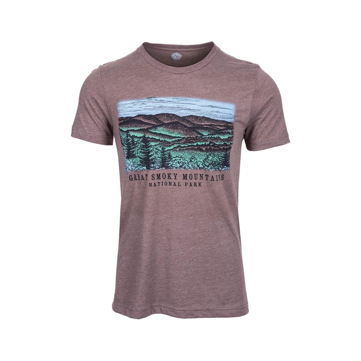 Black Lantern Mountain Woodblock T-Shirt