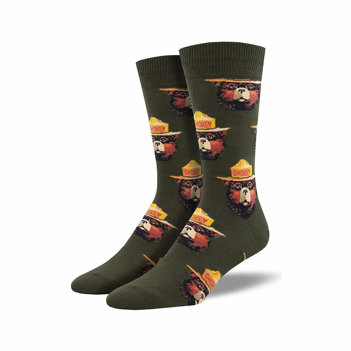 Men's Smokey The Bear Face Socks