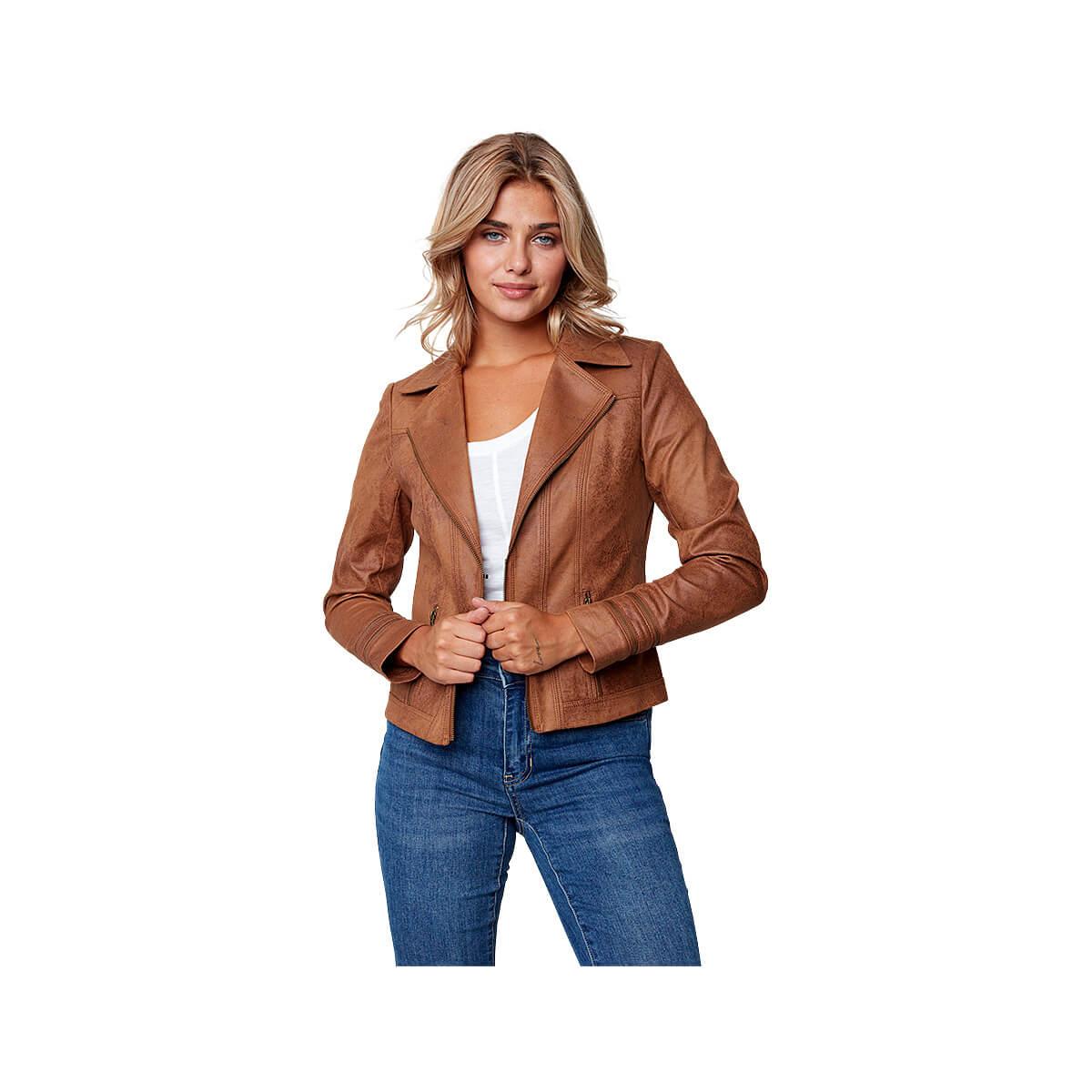 Mast General Store | Women's Faux Leather Vintage Moto Jacket