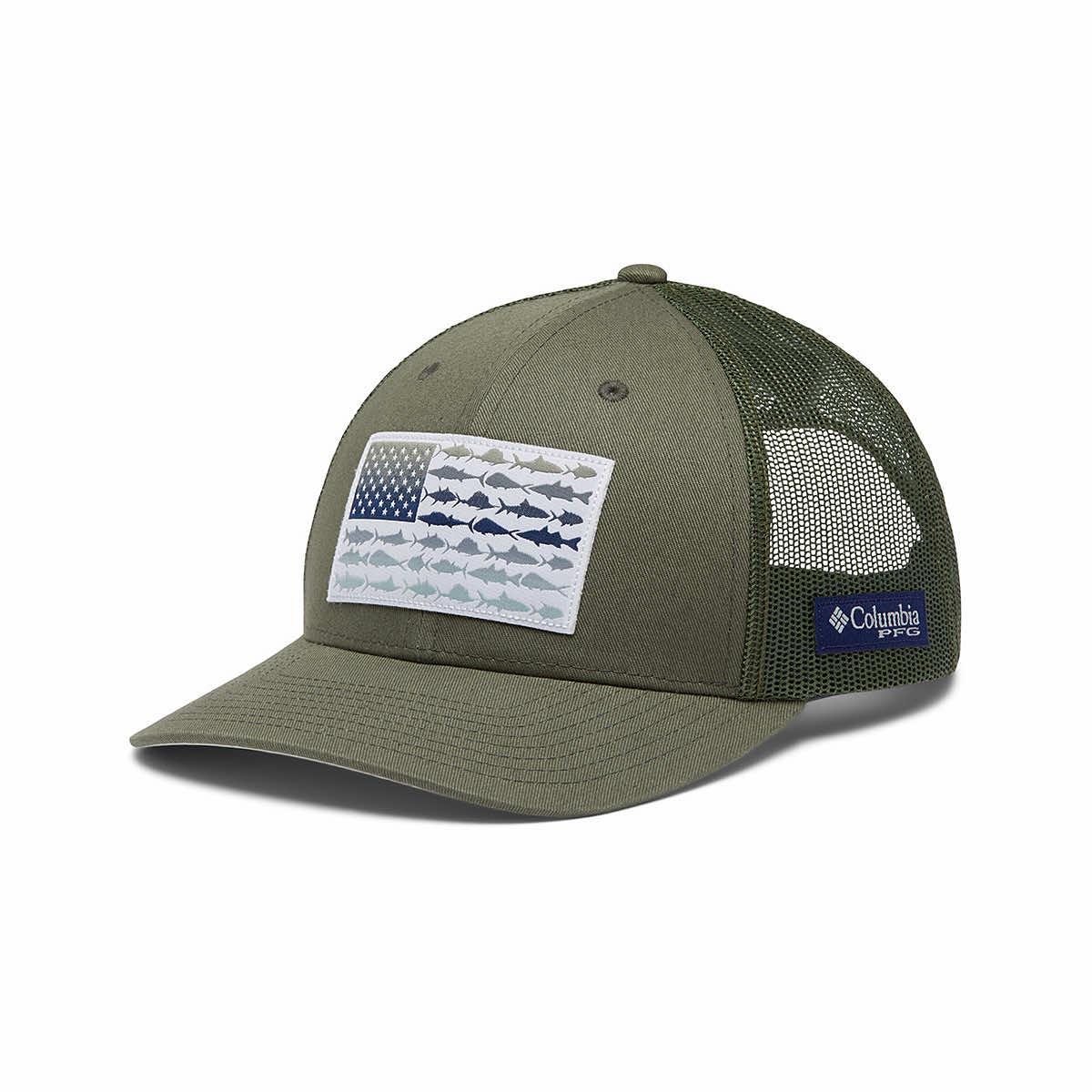 Columbia PFG Fish Flag Mesh Ball Cap