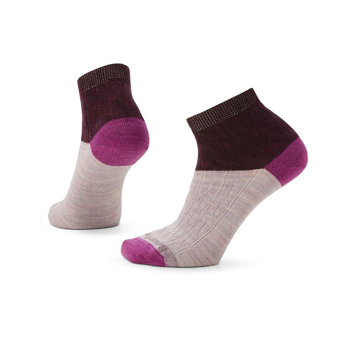 Women's Everyday Cable Zero Cushion Ankle Socks