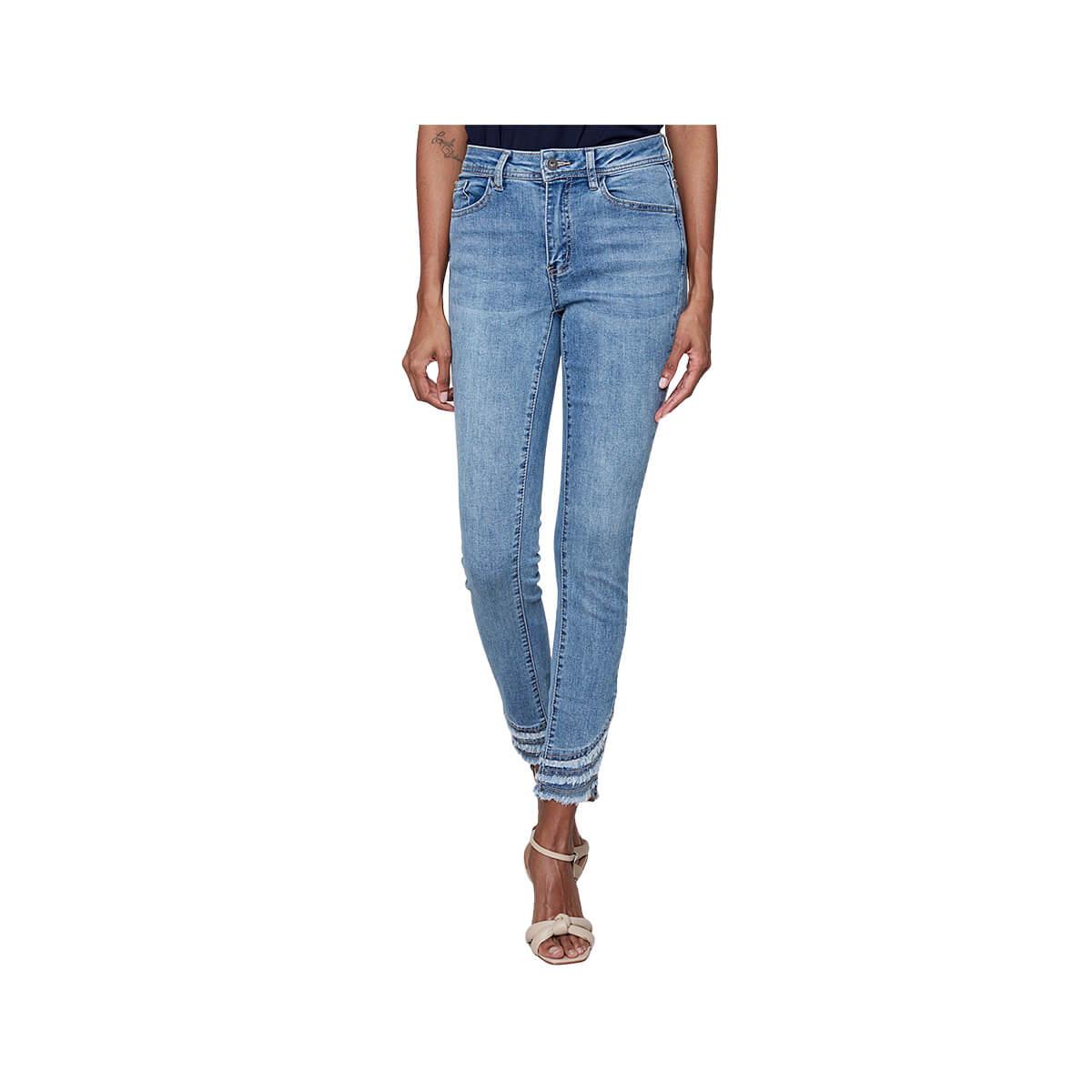Women's Fit 2 5-pocket Colored Denim Slim Ankle Jeans from Lands
