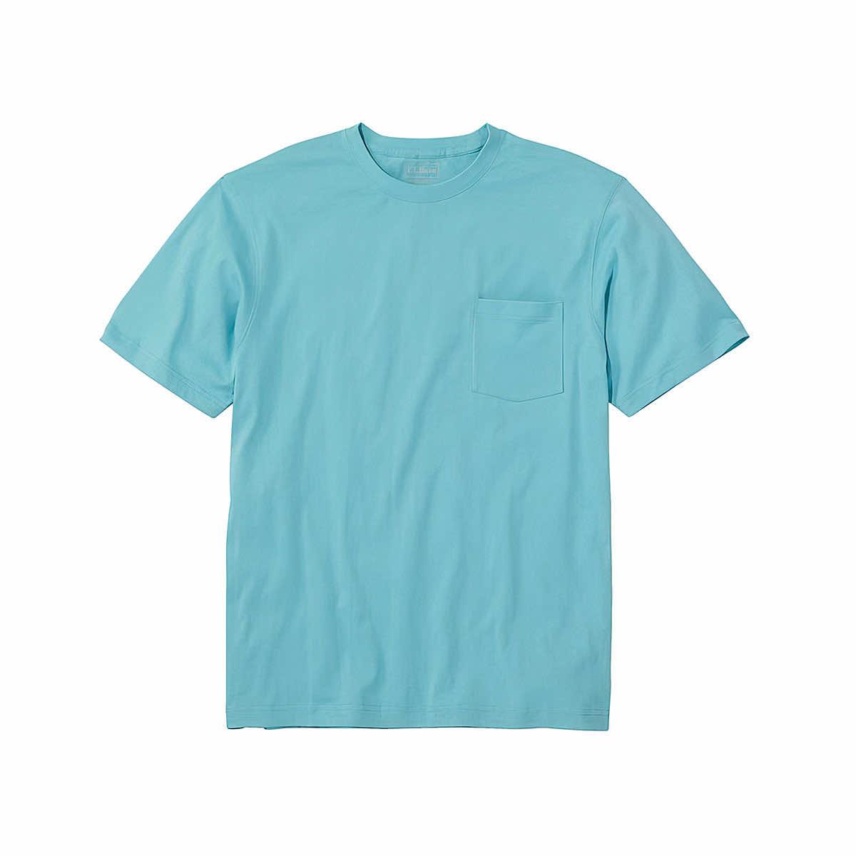 Men's Carefree Unshrinkable Short Sleeve Pocket T-Shirt