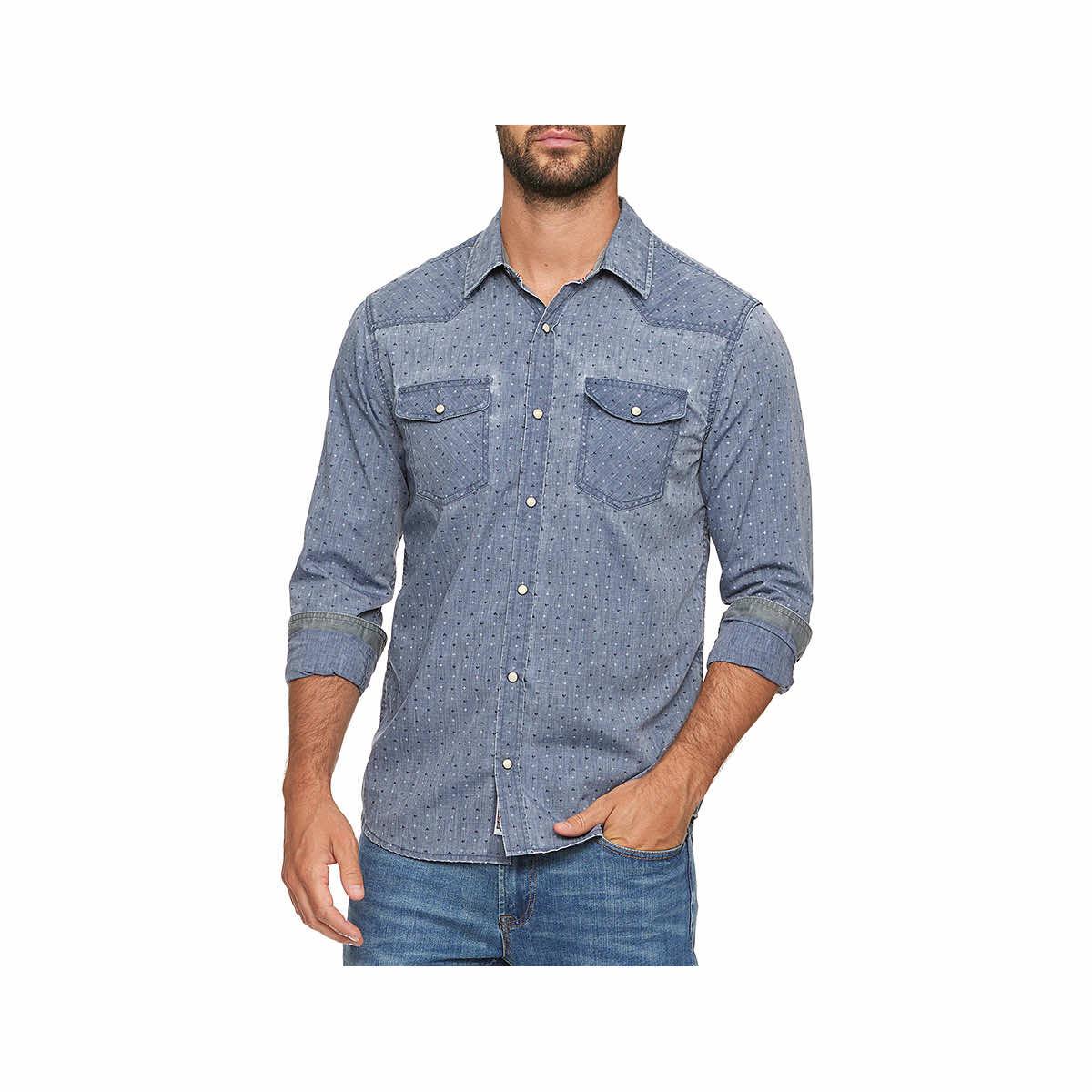 American Vintage Men's Top - Blue - L