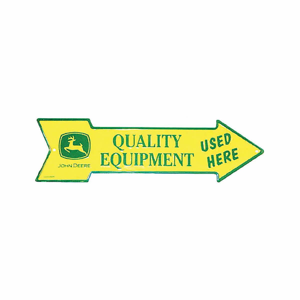 John Deere Quality Farm Equipment Green and White Buck Deer Logo