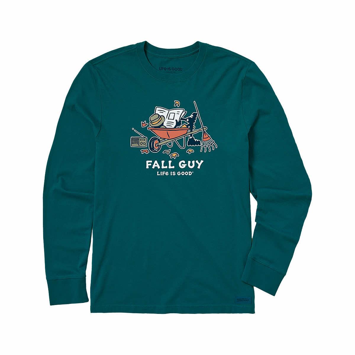 Garment Washed Long Sleeve - Green Monster