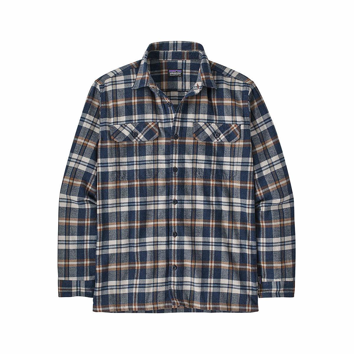 Men's Long-Sleeved Cotton in Conversion Lightweight Fjord Flannel Shirt