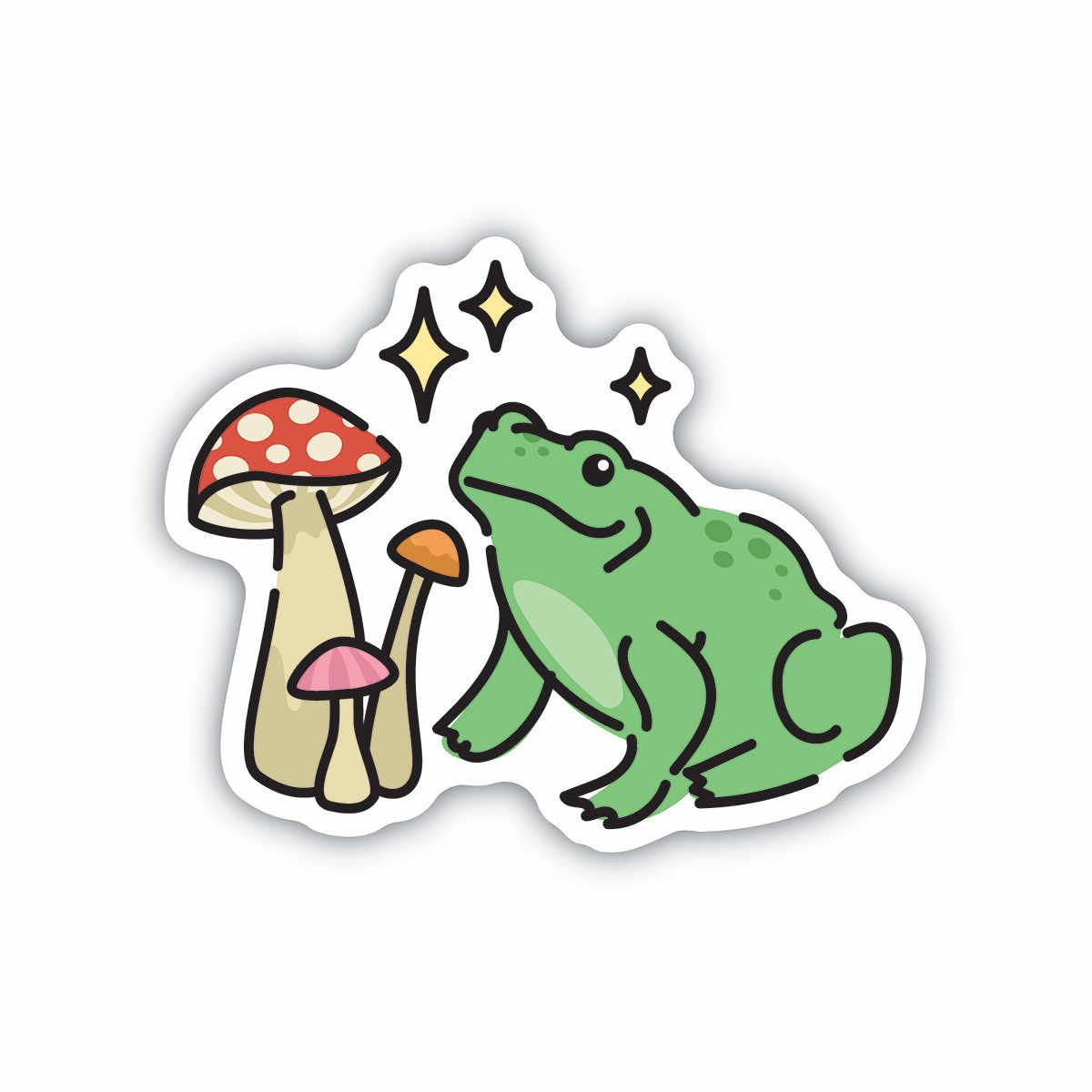 Stickers Northwest Mushroom Frog Sticker