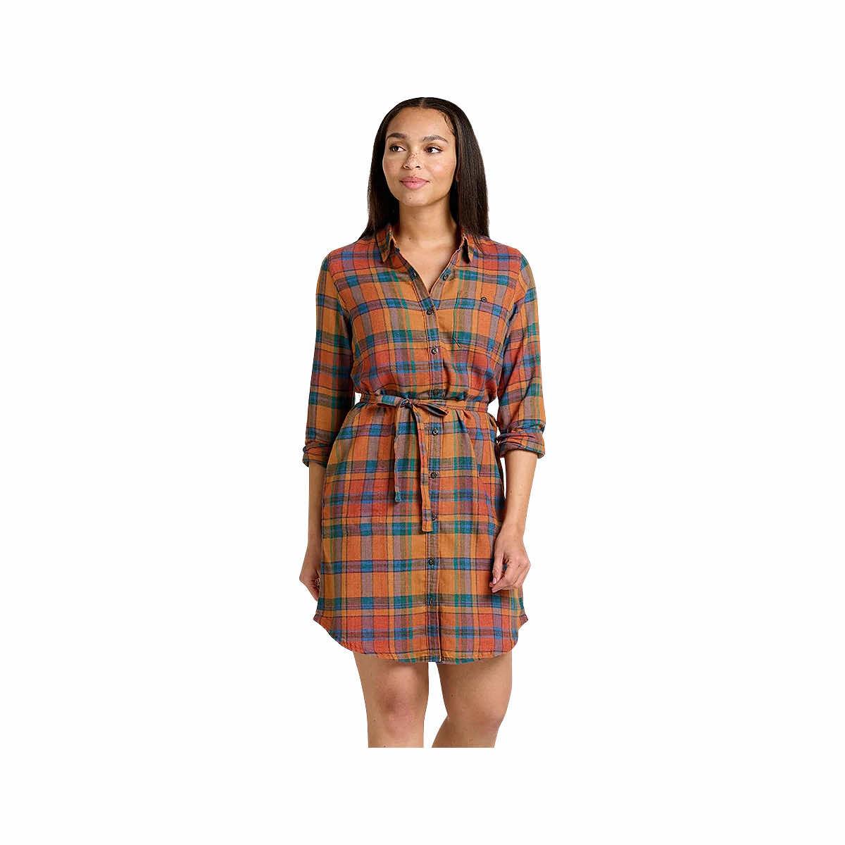 Women's Re-Form Flannel Long Sleeve Shirt Dress