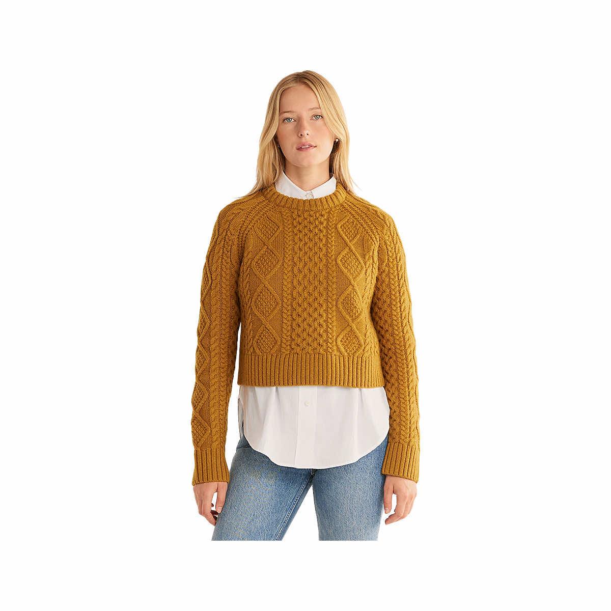 Cropped cheap fisherman pullover