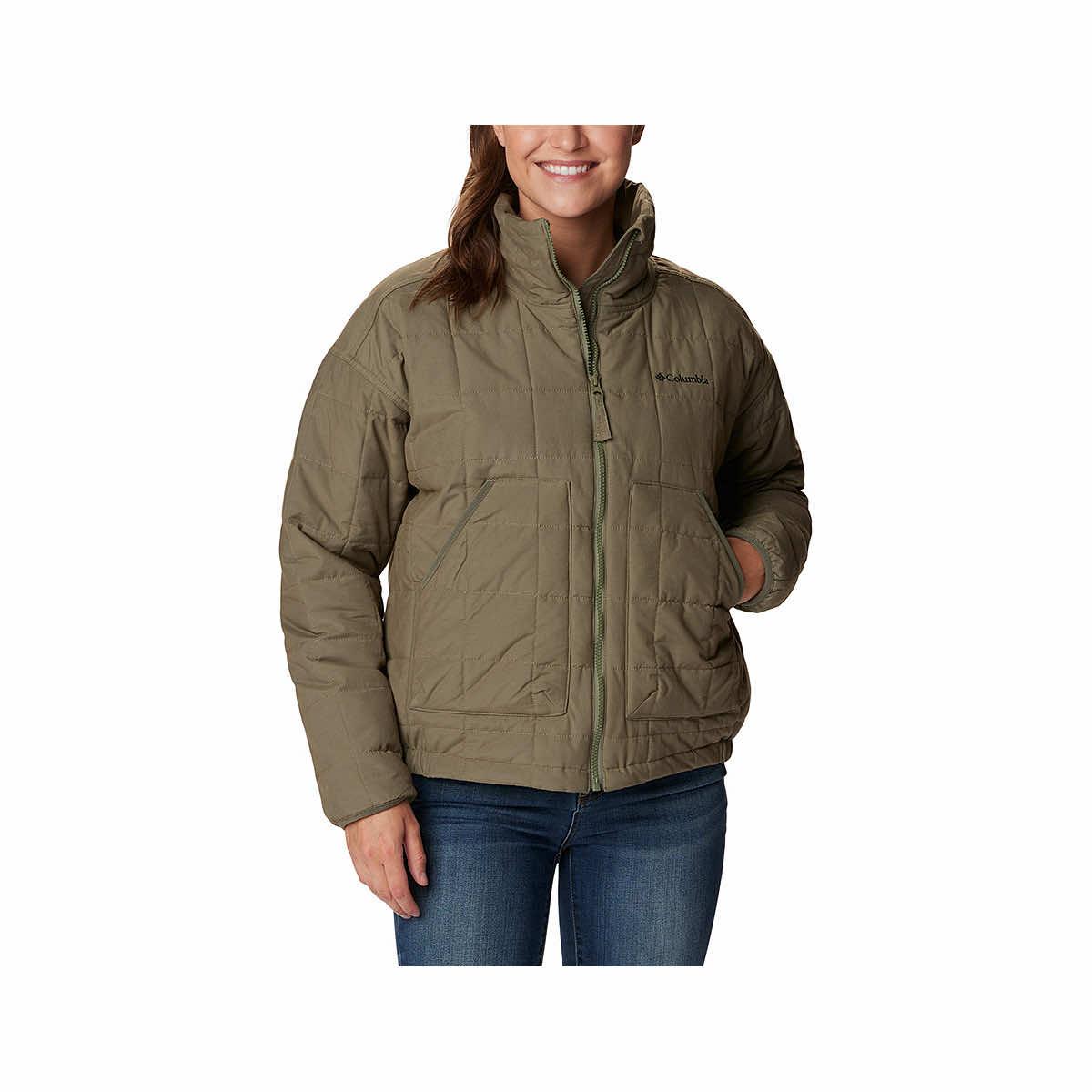 Columbia Women's Chatfield Hill Plaid Fleece-Lined Utility Jacket