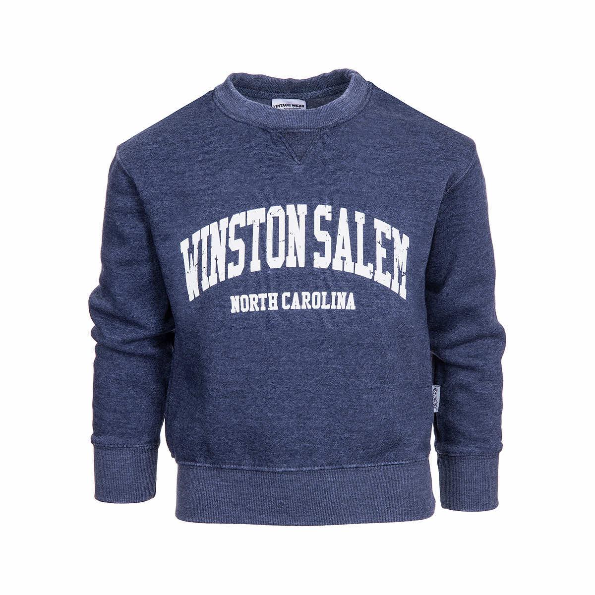 Kids' Winston-Salem Burn Wash Crew Sweatshirt